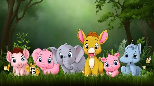 Whimsical Animation of Forest Friends
