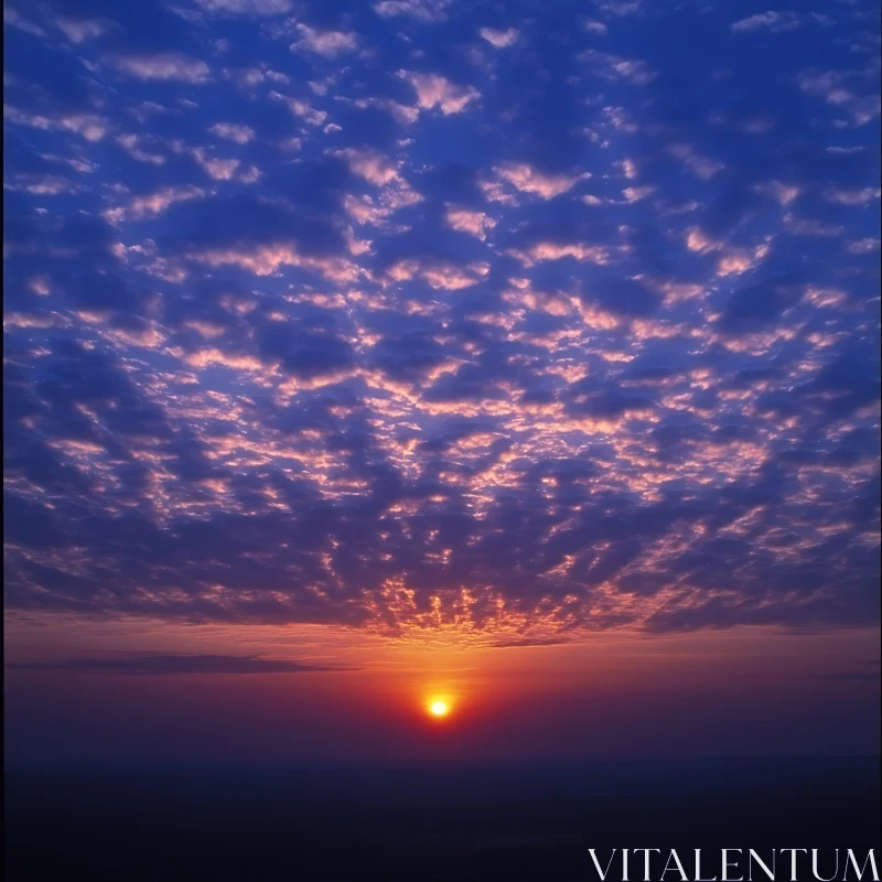 Sky in fire AI Image