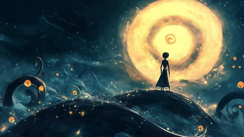 Moonlit Silhouette