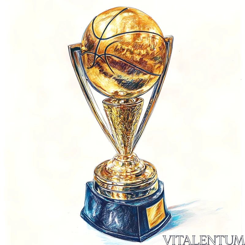 Basketball Championship Award AI Image