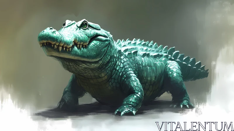 Alligator Artwork AI Image