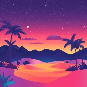 Tropical Evening Landscape