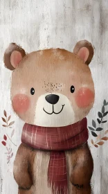 Charming Bear Art in Autumn
