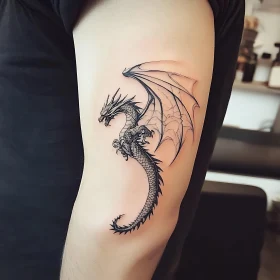 Dragon Tattoo on Arm: Fantasy Ink