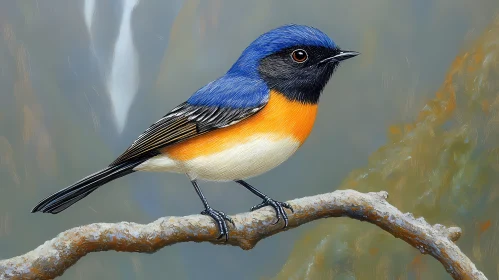Vibrant Bird on Branch