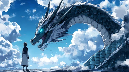 Dragon Confrontation: A Moment of Awe