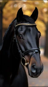 Equestrian Portrait in Autumn