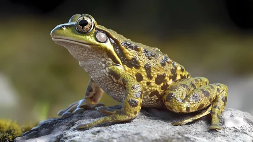 Frog Portrait in Nature