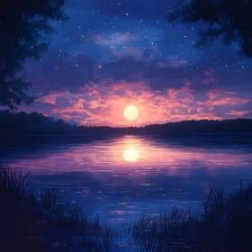 Lake at Sunset