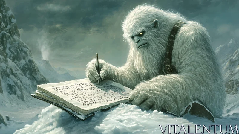 AI ART The Yeti Writer