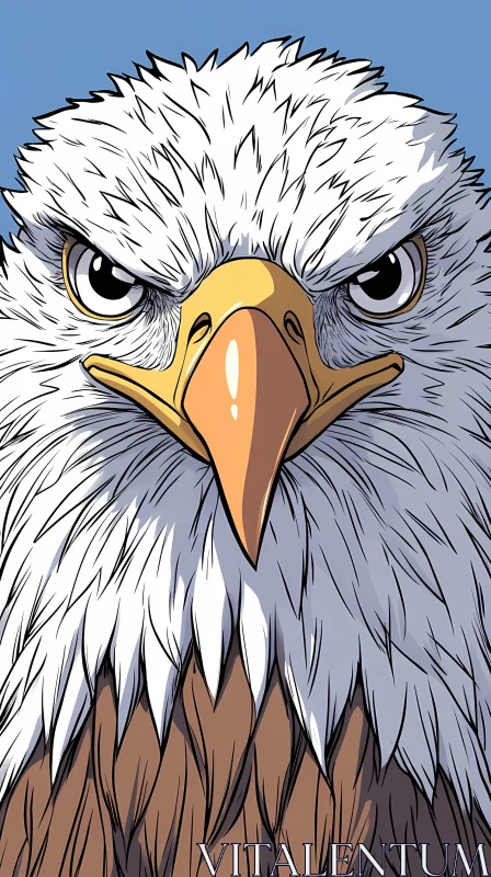 AI ART Eagle Illustration