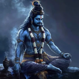 Serene Meditative Figure with Jewelry