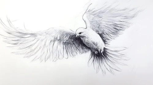 Monochrome Dove Sketch