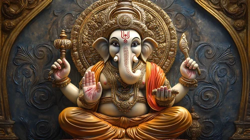 Lord Ganesha in Meditation