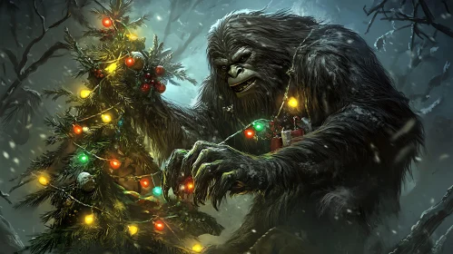 Bigfoot's Christmas Tree Decoration