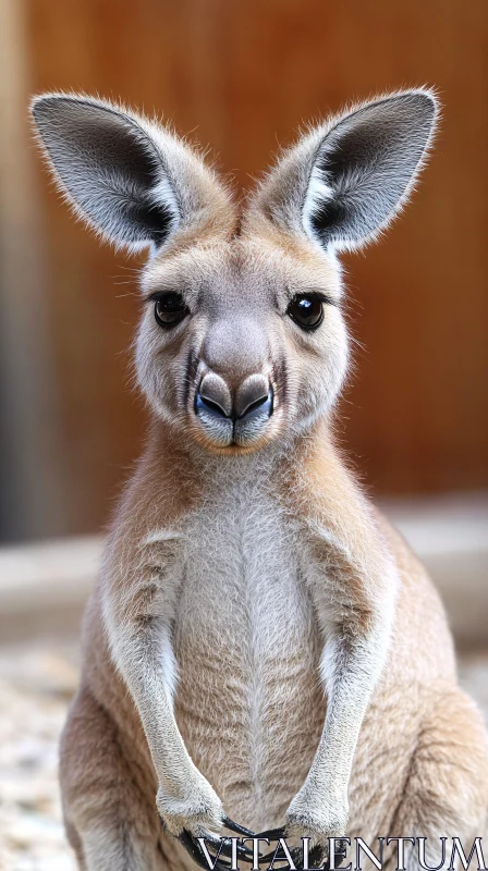 AI ART Kangaroo Close-Up Image