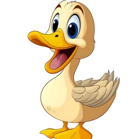 Delightful Duckling Vector Art