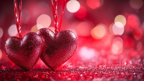 Sparkling Hearts of Love