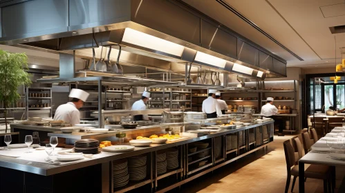 High-Class Restaurant Kitchen with Precisionist Design