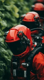 Men in Red Spacesuits: A Blend of Industrial Aesthetic and Scoutcore