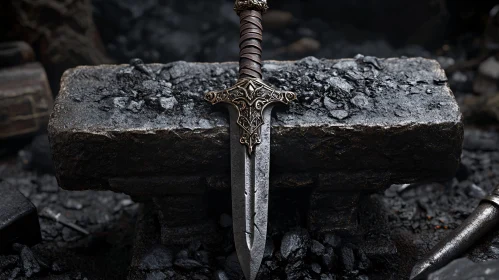 Ornate Sword Close-Up