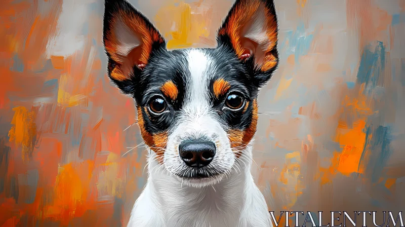 AI ART Small Dog Digital Art