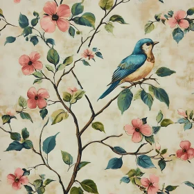 Floral Bird Serenity