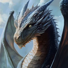 Dragon with Golden Eye