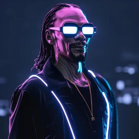 Snoop Dogg in Neon Lights