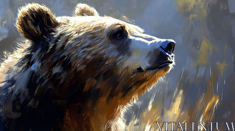 Bear Art Portrait AI Image