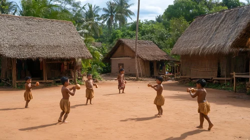 Village Children at Play