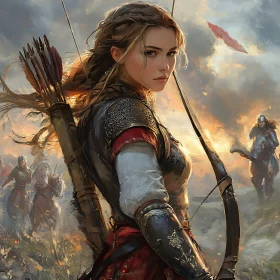 Female Archer in War