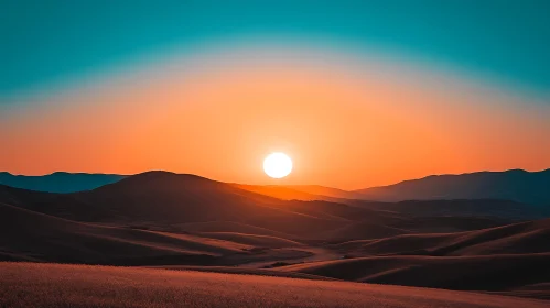 Warm Light on Mountain Ridges