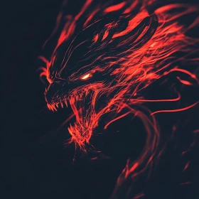 Red Dragon Roaring in the Dark