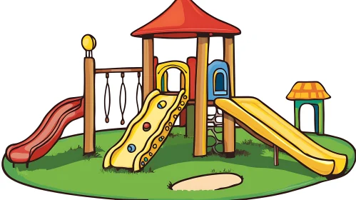 Playground Fun: A Cartoon Adventure