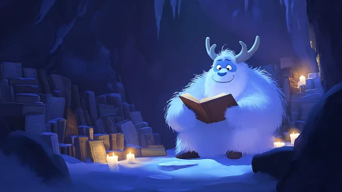 Reading Yeti in Snowy Cave