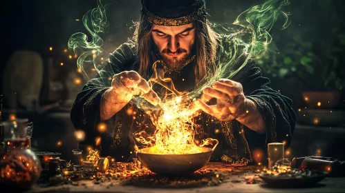 Magical Cauldron Spell Casting