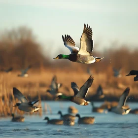 Waterfowl Flight Photographic Art