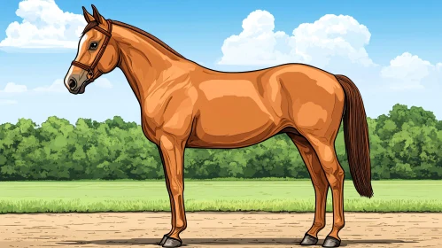 Majestic Horse in Nature