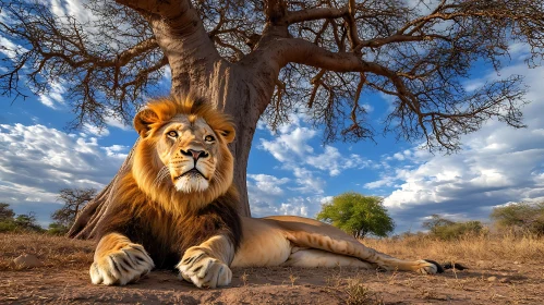 Majestic Lion Portrait