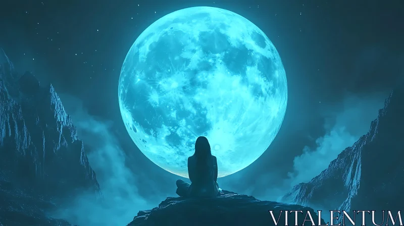 Silhouette Under Moonlight