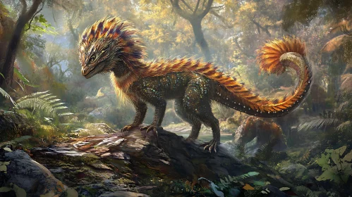 Mystical Forest Dragon Art
