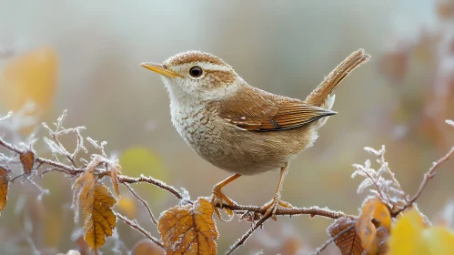 Frosty Autumn Bird