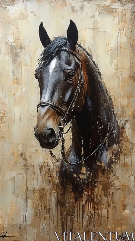 Equestrian Art with Elegant Horse