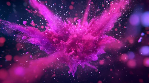 Colorful Dust Cloud Abstract Image