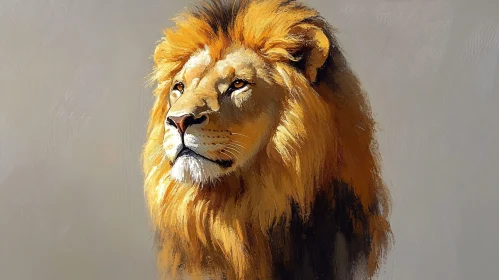 Regal Lion Illustration