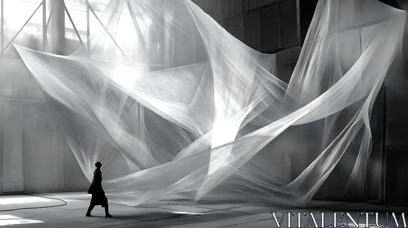 Abstract Art: Light and Shadow Installation