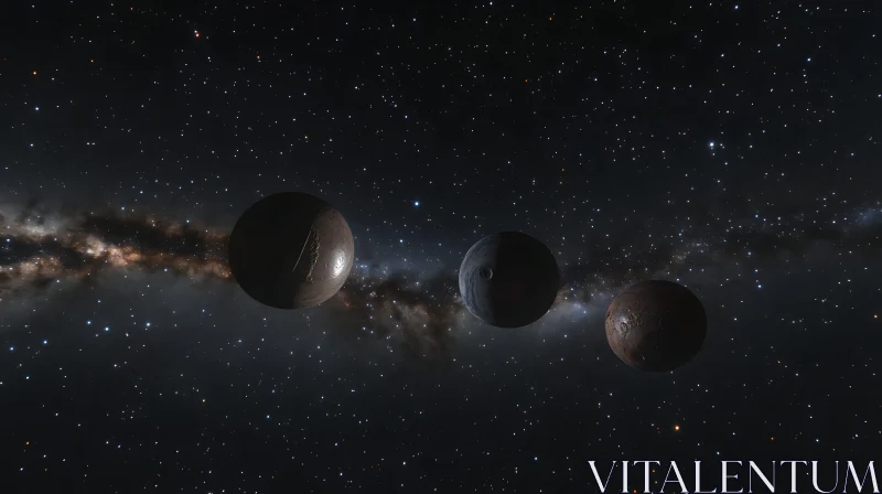 Cosmic Orbs: A Planetary Trio