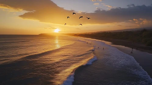 Golden Hour at the Beach