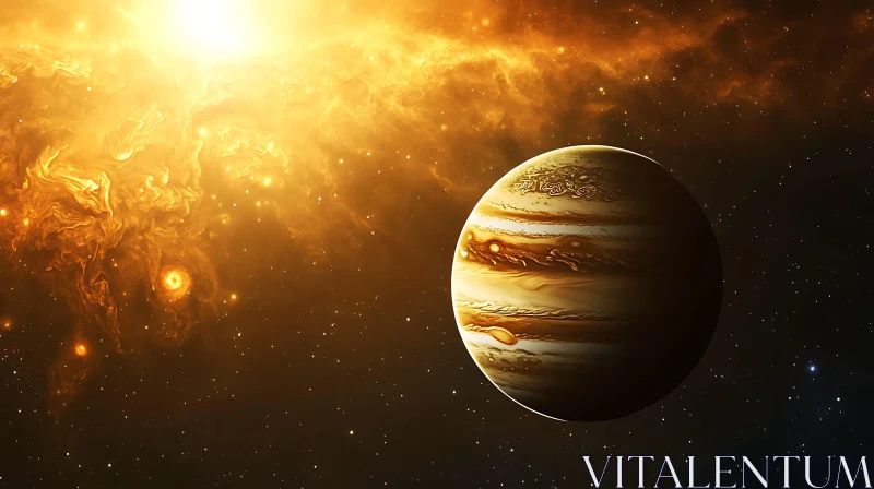 Celestial Bands: A Planetary Vista
